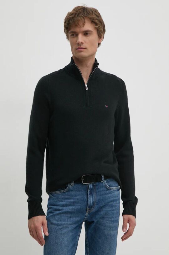 

Шерстяной свитер Tommy Hilfiger, черный