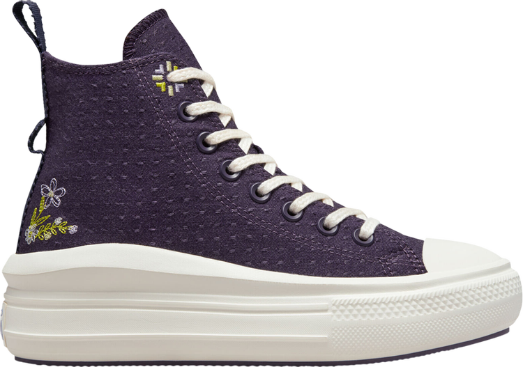 

Кроссовки Converse Wmns Chuck Taylor All Star Move Platform High Autumn Embroidery, фиолетовый