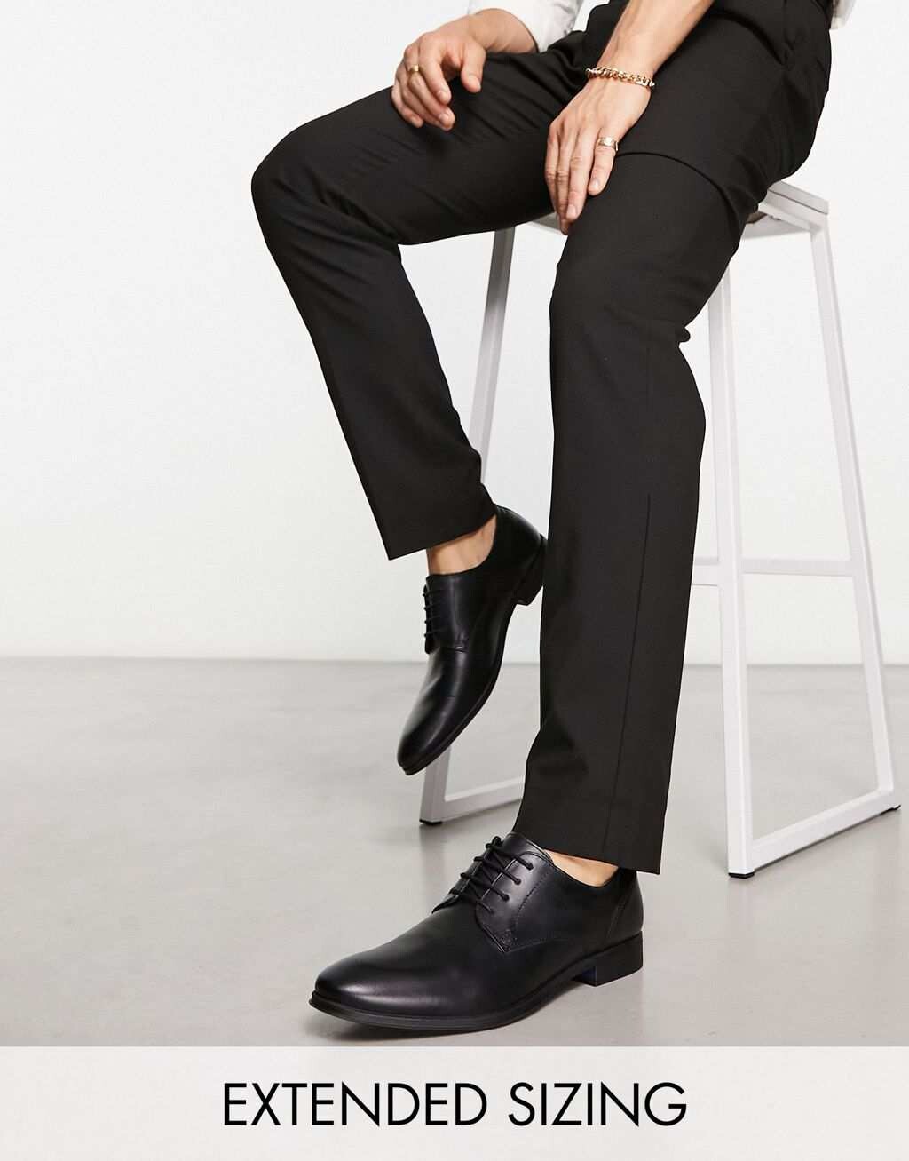 

Черные кожаные туфли дерби ASOS DESIGN, Черный
