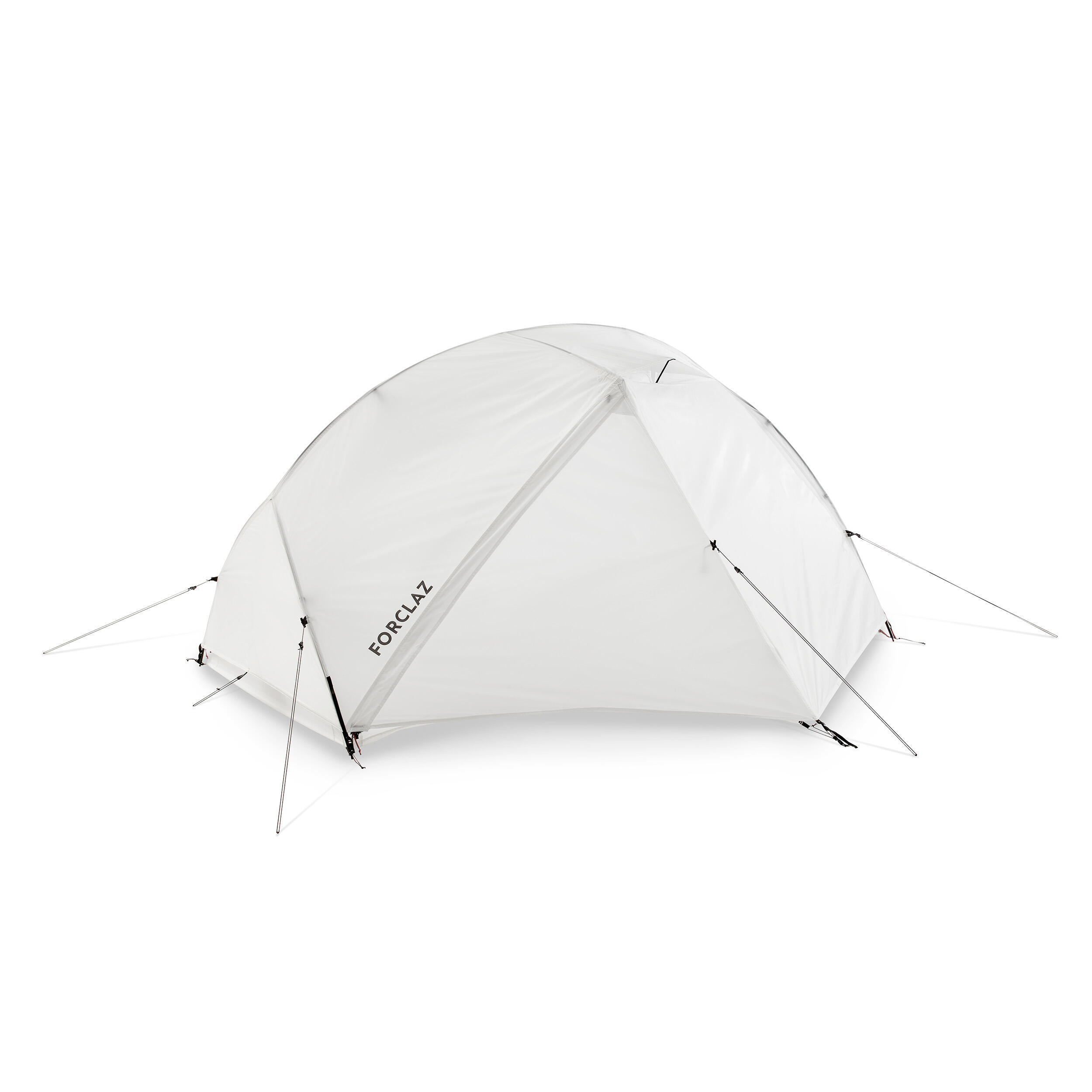 Палатка купольная трекинговая 2х-местная Forclaz Minimal Edition MT900, белый палатка naturehike cloud up si 2х местная green nh17t001 t dfgr