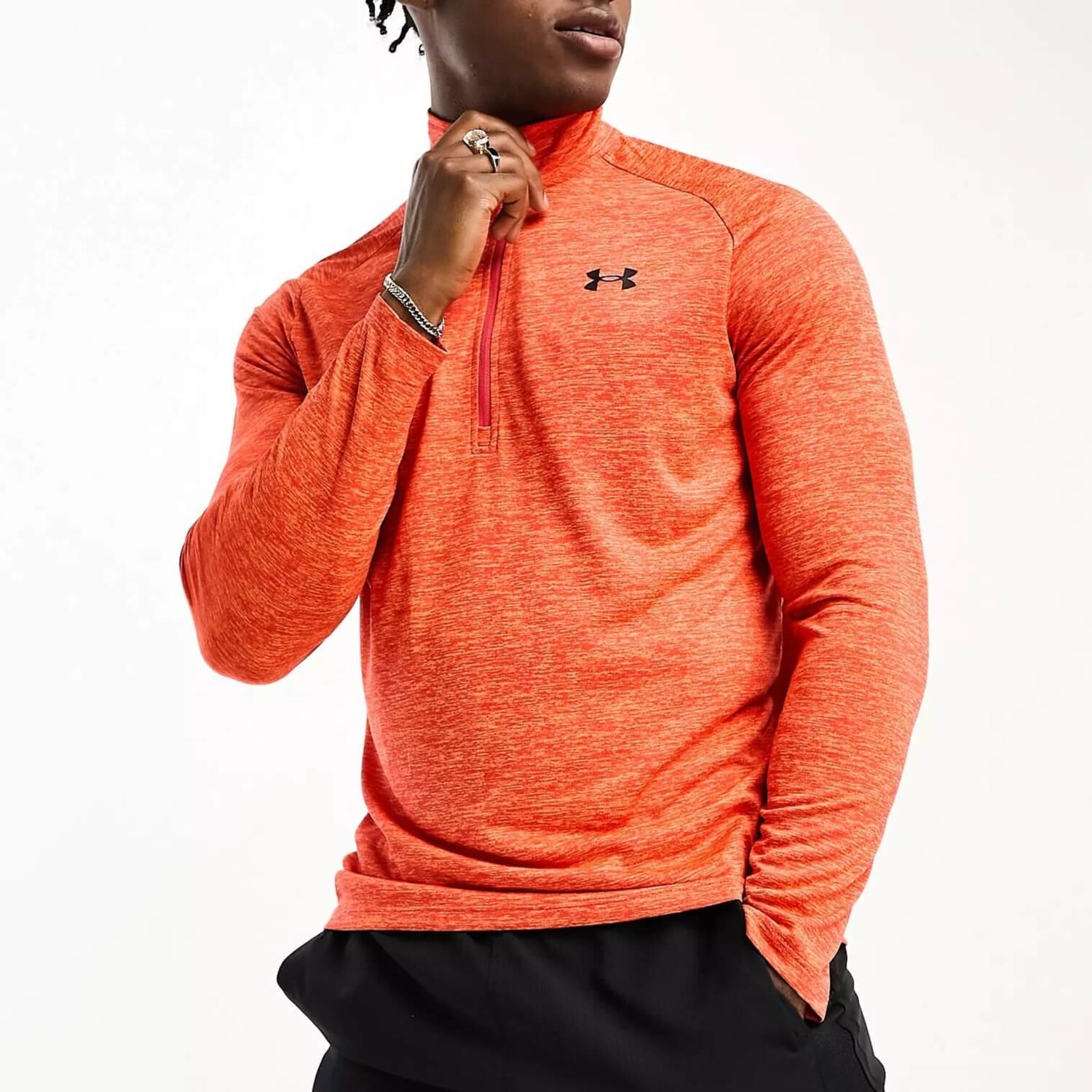 

Толстовка с застежкой-молнией Under Armour Tech 2.0, оранжево-красный