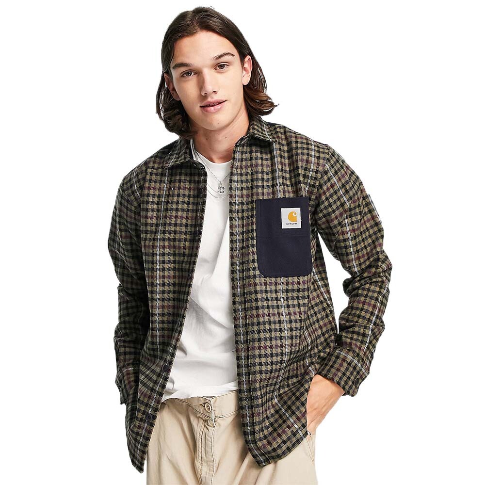 

Рубашка Carhartt WIP asher check, зеленый