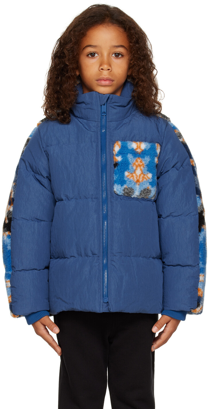 

Детская синяя пуховая куртка Naylor Burberry, Синий
