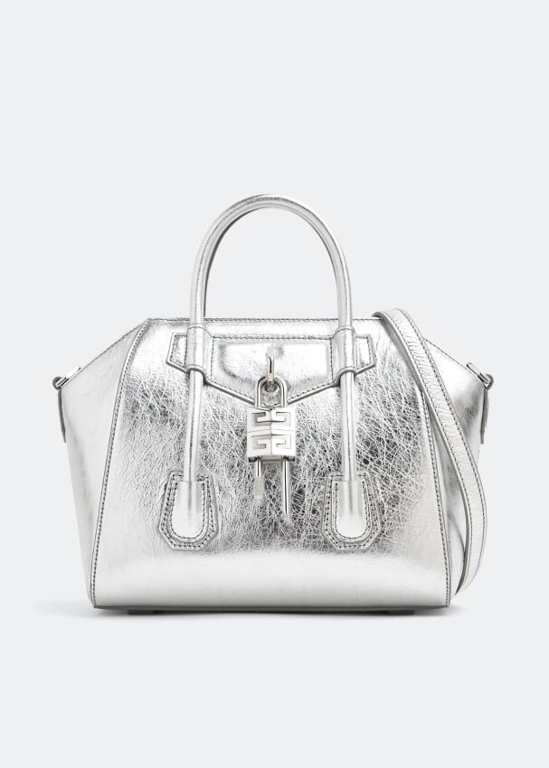 

Сумка GIVENCHY Antigona Lock mini bag, серебряный