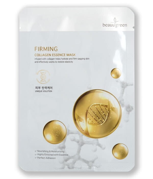 

BeauuGreen Firming Collagen Essence Mask укрепляющая маска для лица Collagen 23г