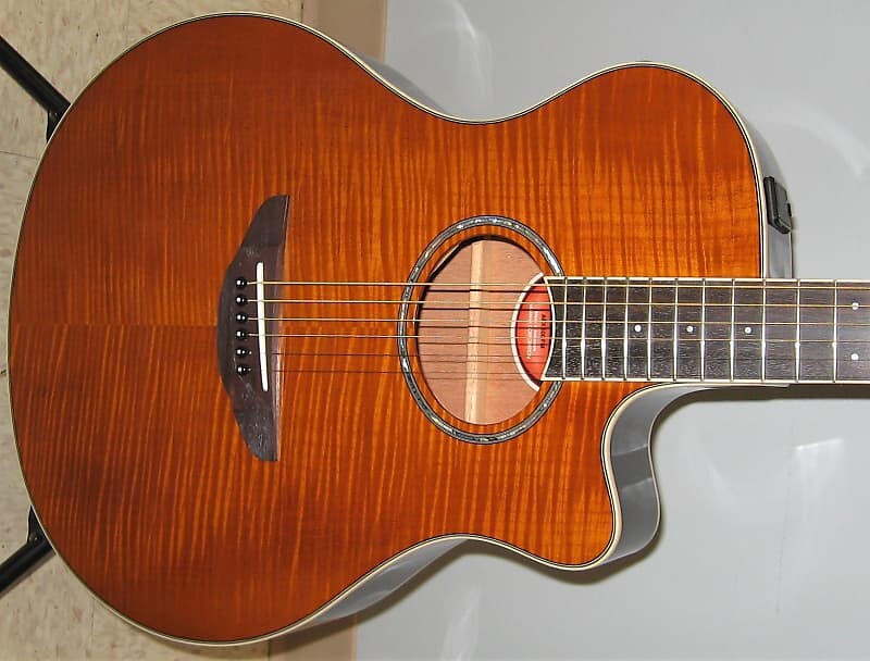 

Yamaha APX600FM Thinline Acoustic Electric Guitar 2022 - Flame Maple Amber, эксклюзив AIMM