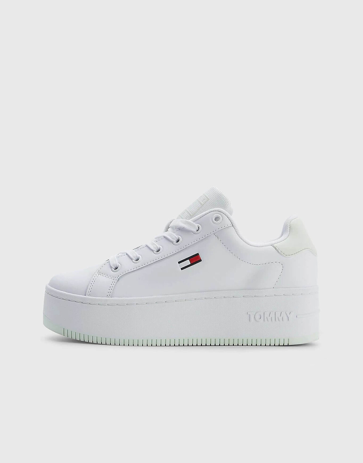 

Кроссовки Tommy Jeans Flatform, белый/мятный