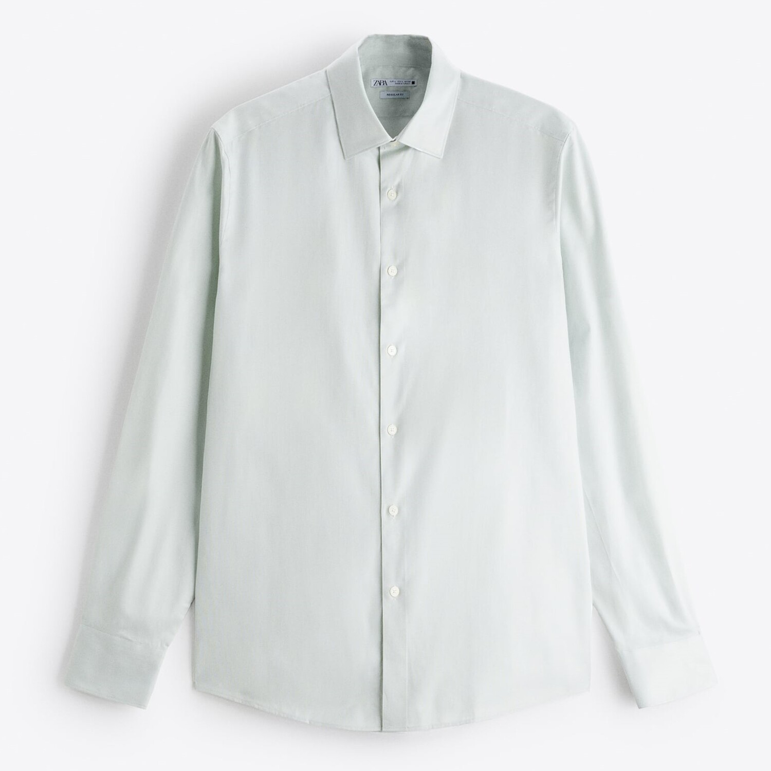 

Рубашка Zara Textured, светло-бирюзовый