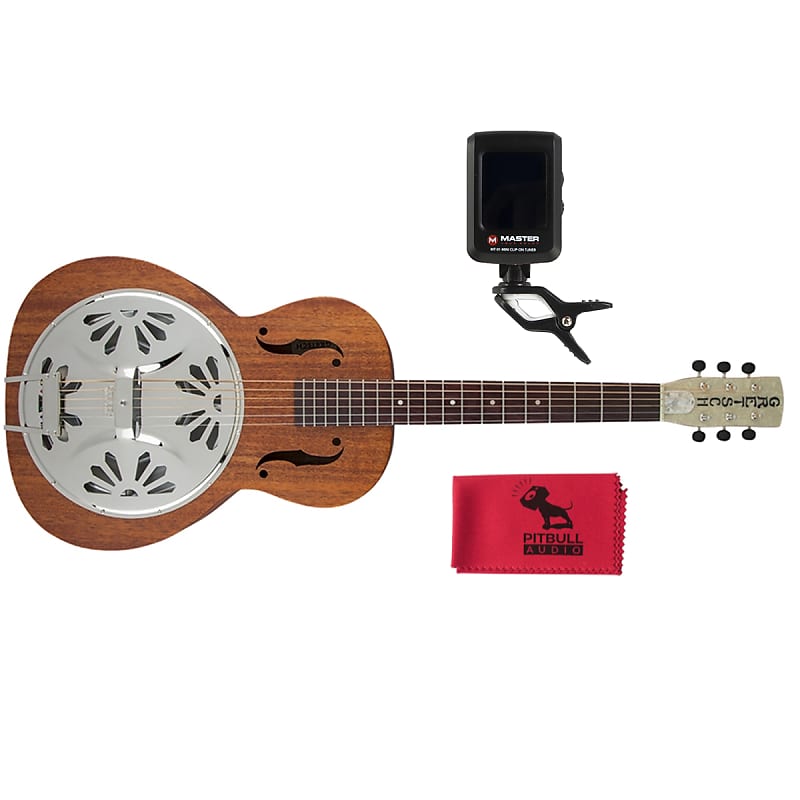 цена Акустическая гитара Gretsch G9200 Boxcar Resonator, натуральная, с тюнером и тканью 2715013521