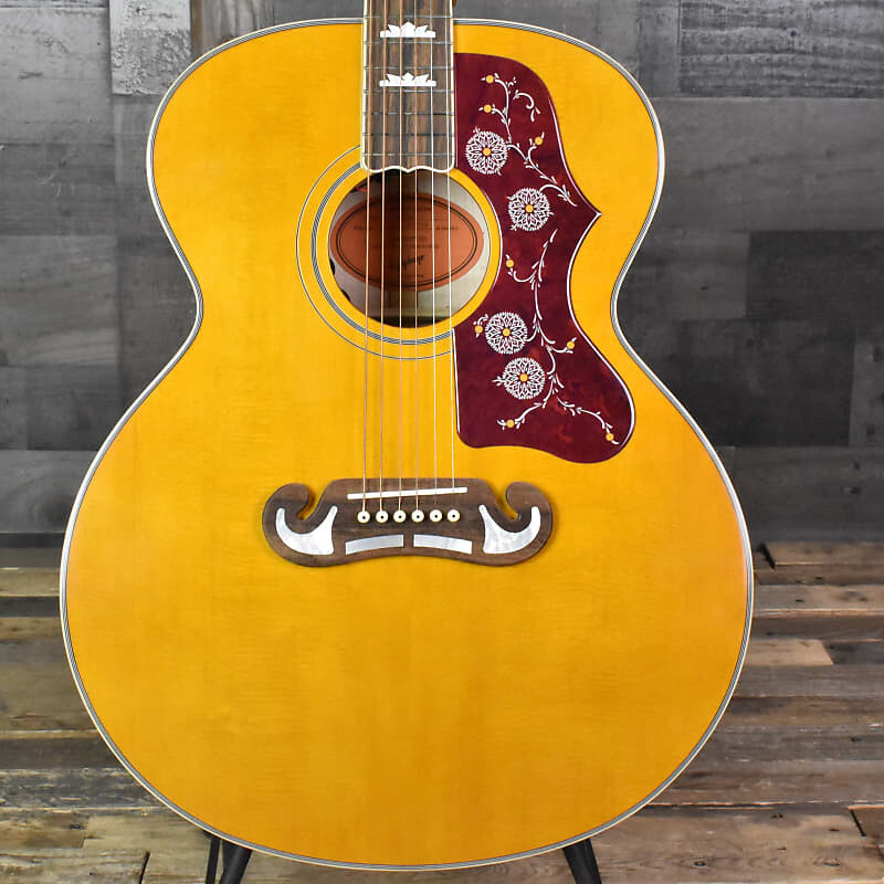 

Epiphone J-200 All Solid Super Jumbo — состаренный глянец J-200 All Super Jumbo