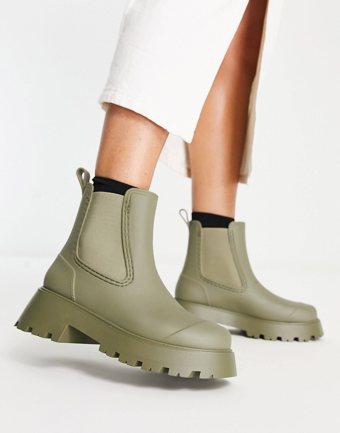 

Ботинки челси цвета хаки ASOS DESIGN Gemini
