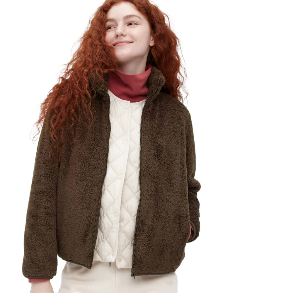 

Толстовка Uniqlo Fluffy Fleece, коричневый