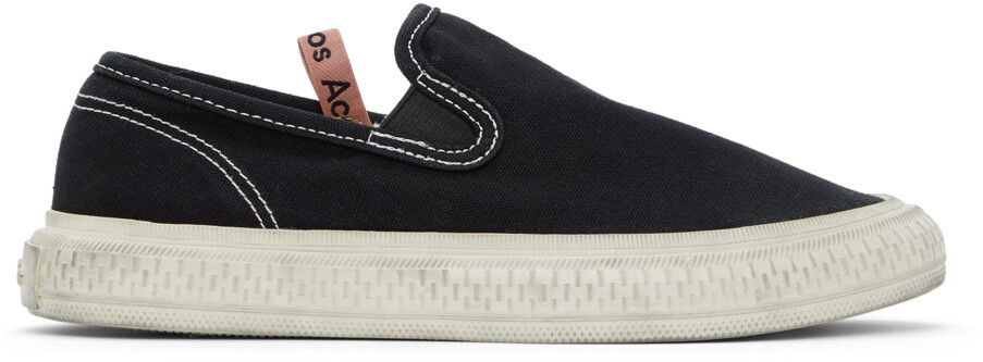 

Черные слипоны из плотной ткани Acne Studios