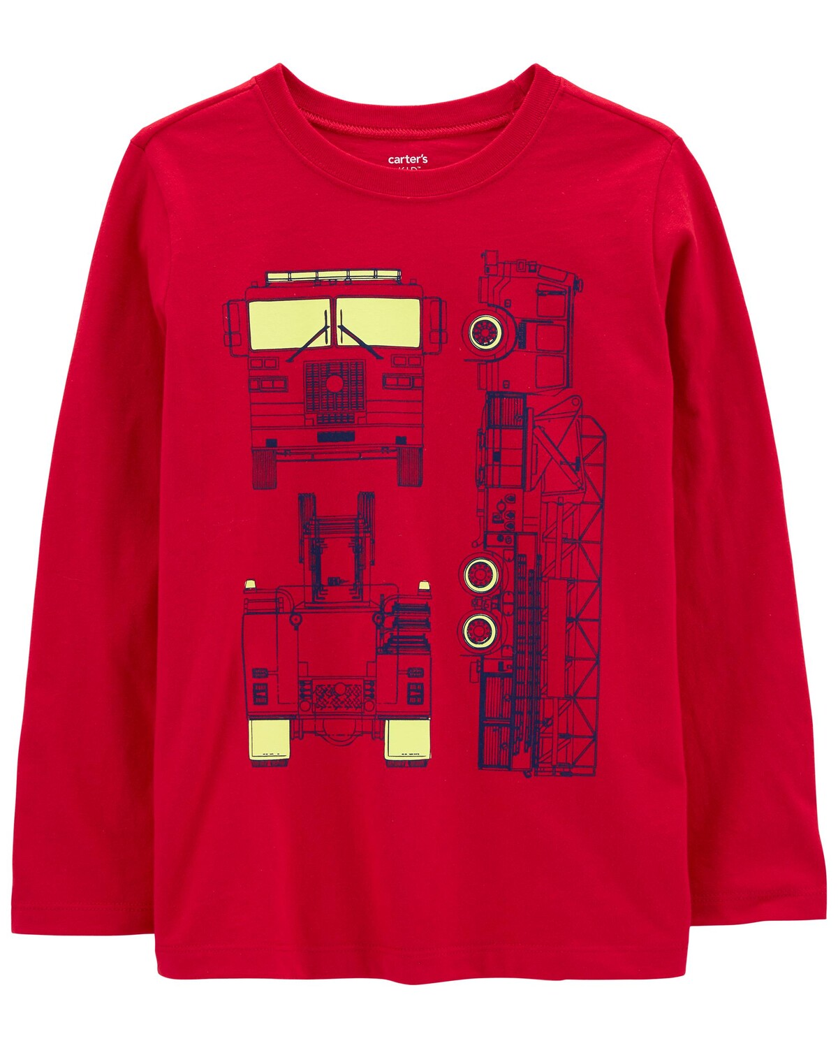 

Футболка Kid Firetruck из джерси Carter's, красный