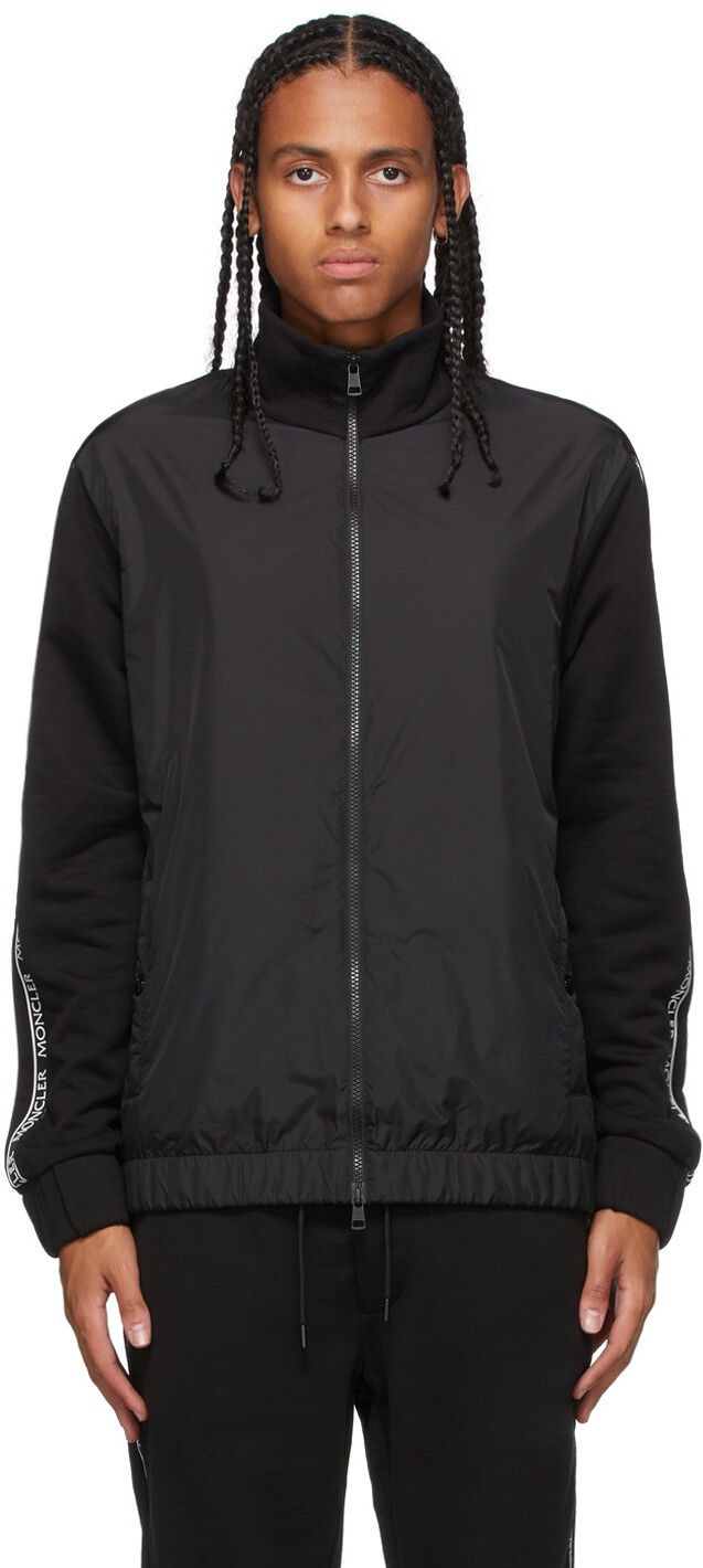 

Черная вязаная куртка на молнии Moncler, Черный