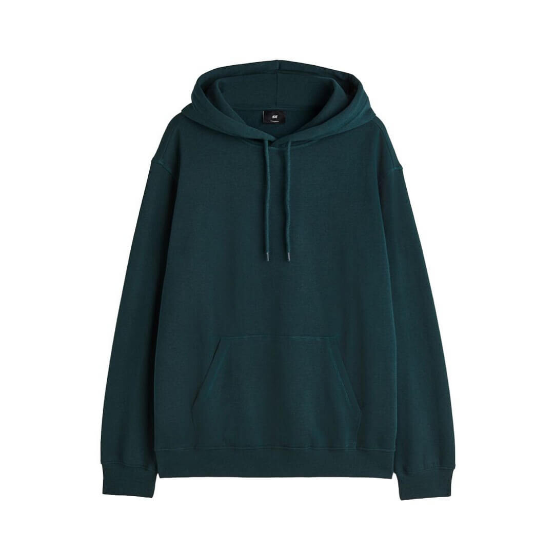 

Толстовка H&M Relaxed Fit, темно-зеленый