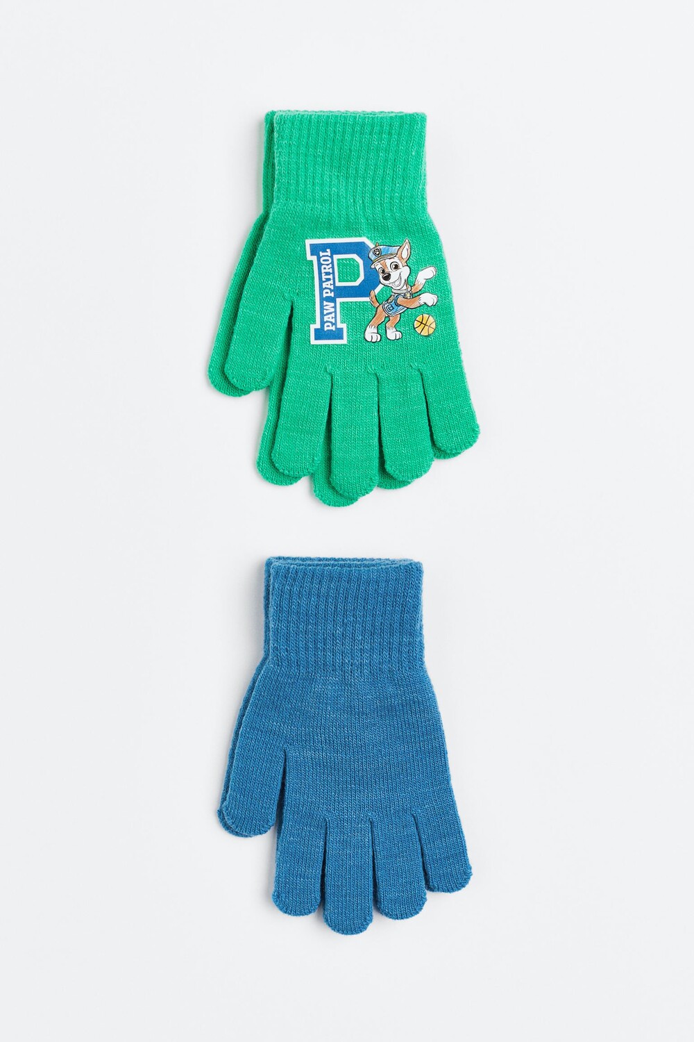 

2 пары перчаток с мотивом H&M Paw Patrol, зеленый/синий