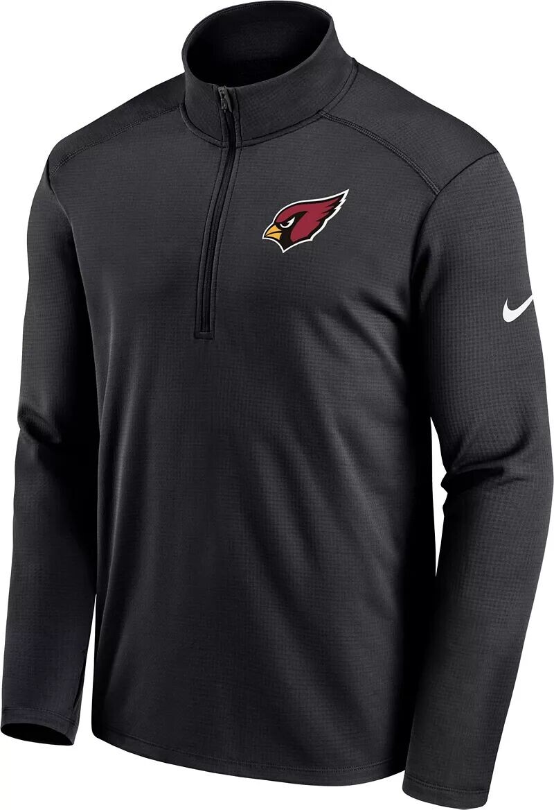 

Мужской черный пуловер с молнией до половины длины Nike Arizona Cardinals Logo Pacer
