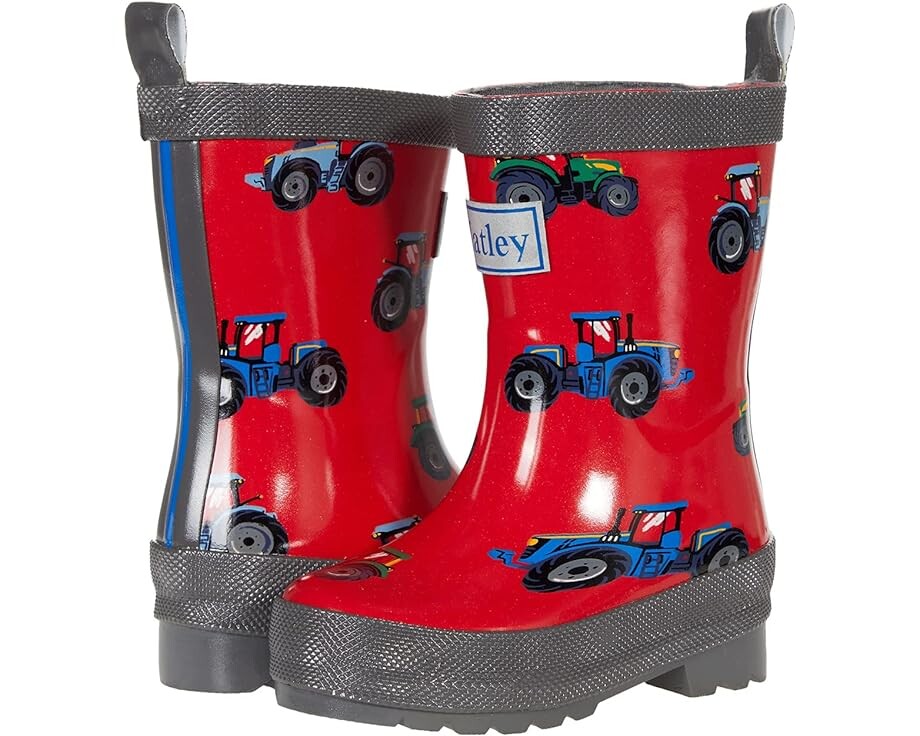 

Ботинки Hatley Farm Tractors Shiny Rain Boots, красный