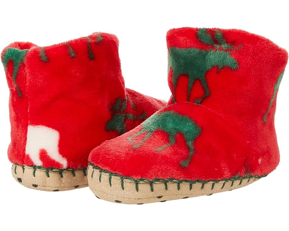 

Домашняя обувь Hatley Holiday Moose Fleece Slippers, красный