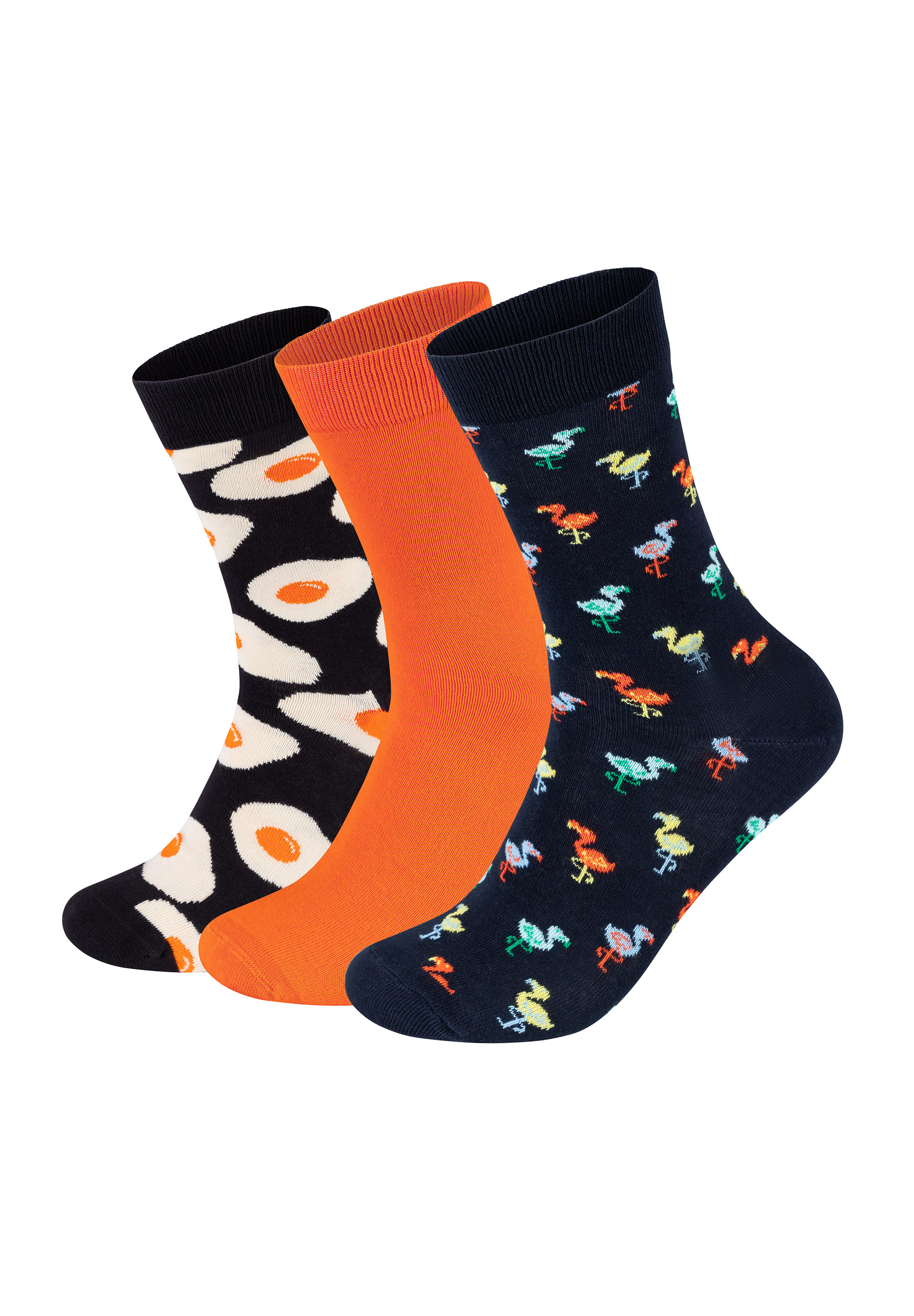 Носки Happy Socks 3 Pack Sunny Side Up Solid Flamingo Socks, цвет multi_coloured