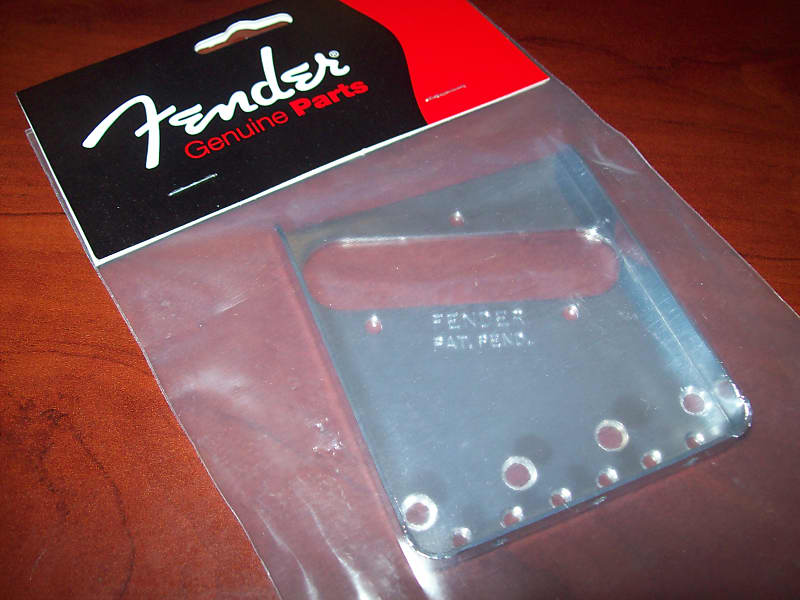Оригинальная пластина моста Fender для винтажного телека - CHROME, 005-4162-049