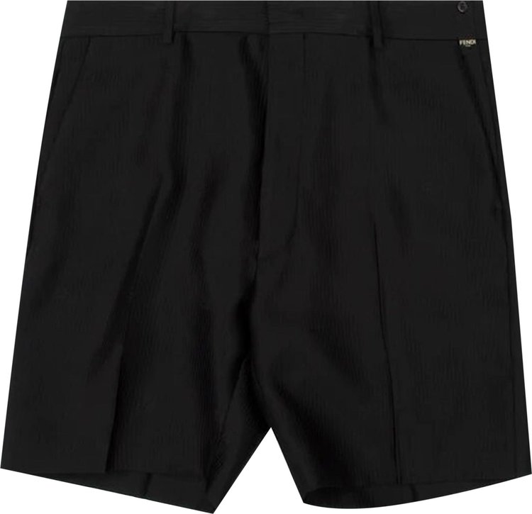 Шорты Fendi Bermuda Shorts 'Nero', черный