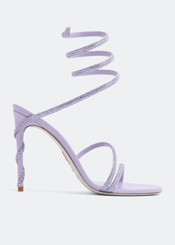 

Сандалии RENÉ CAOVILLA Cleo crystal-embellished sandals, фиолетовый