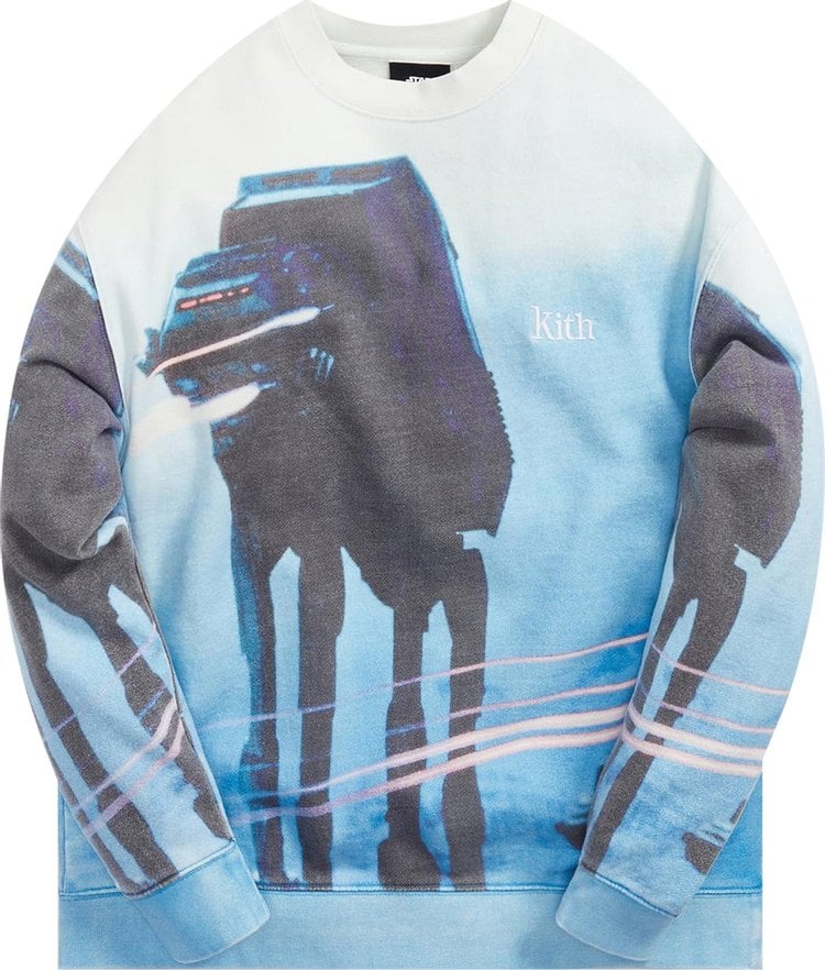 Толстовка Kith For Star Wars Hoth Crewneck 'Summit', синий - фото