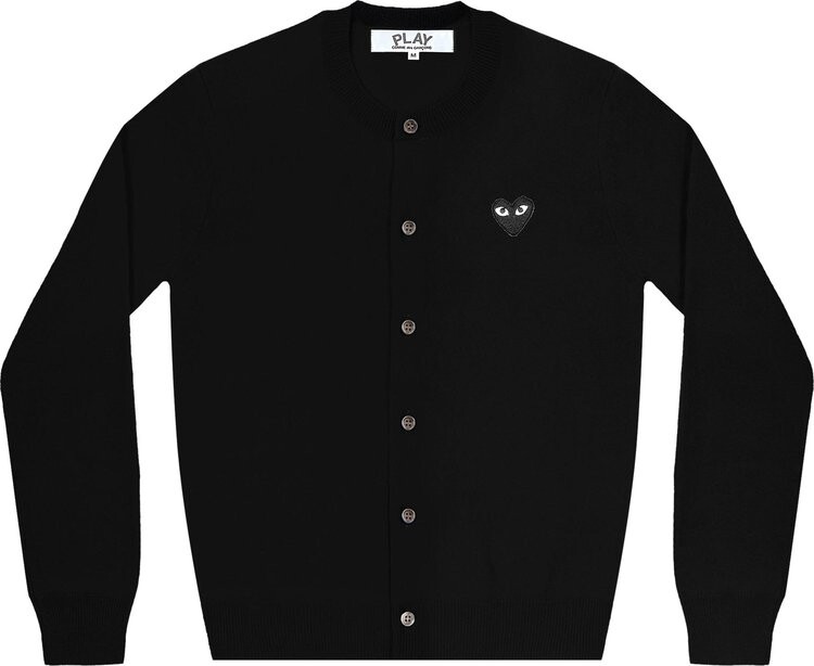 

Кардиган Comme des Garçons PLAY Heart Cardigan 'Black', черный