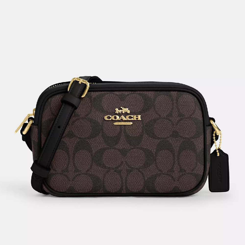 

Сумка Coach Outlet Mini Jamie Camera In Signature Canvas, темно-коричневый