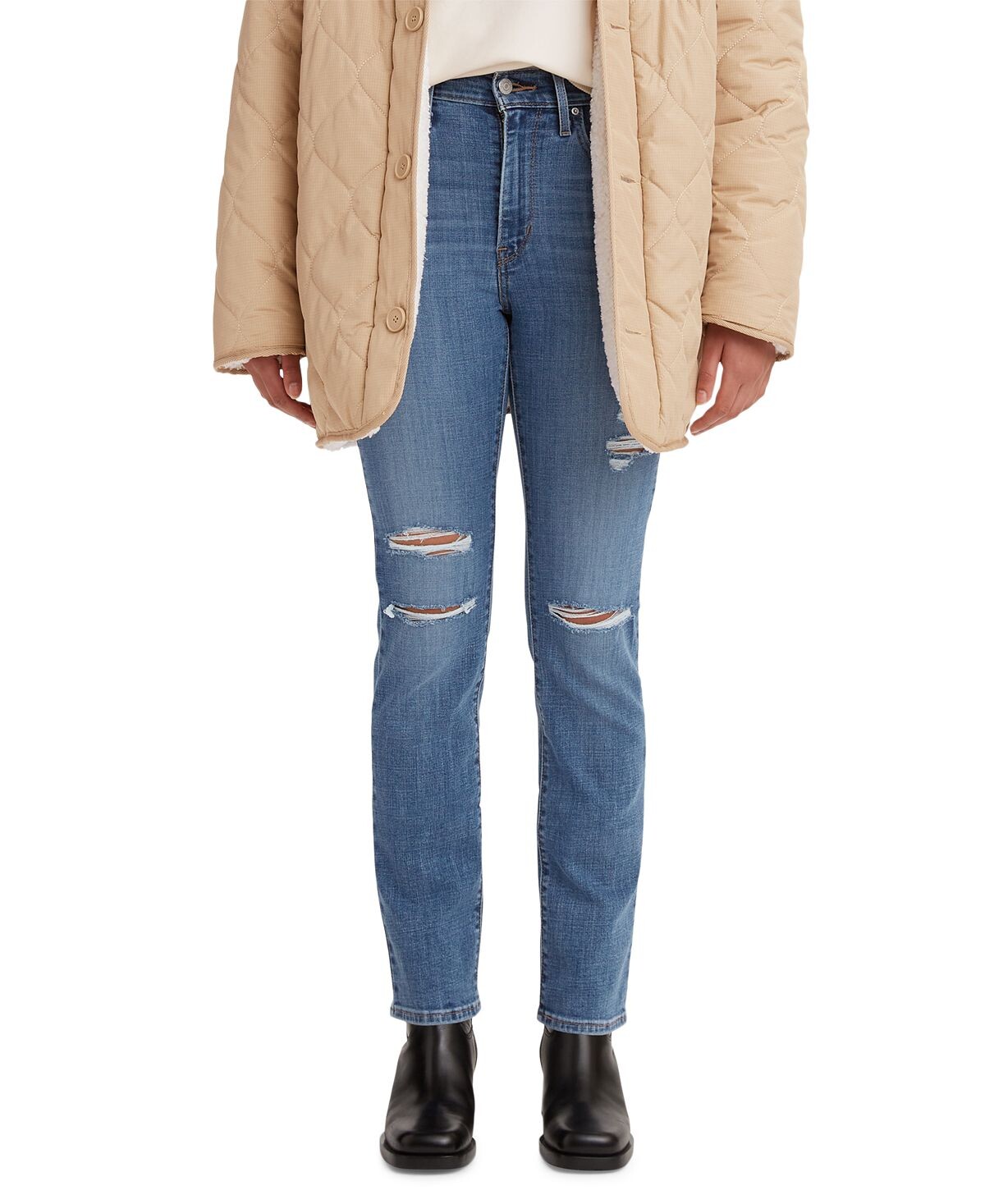 

Женские джинсы прямого кроя 724 короткой длины Levi's, мульти