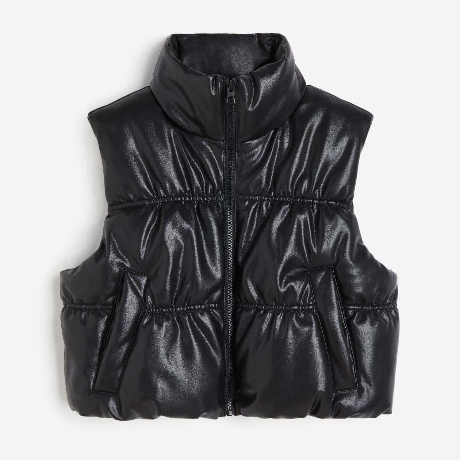 

Утепленный жилет H&M Puffer, черный