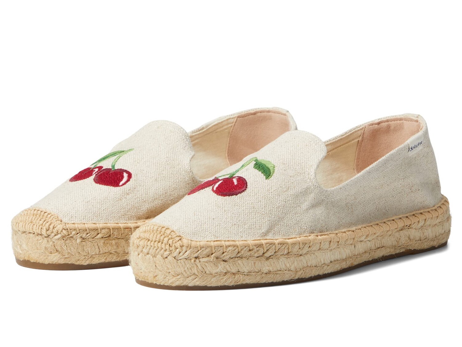 Мокасины Soludos, Cherry On Top Platform Espadrille