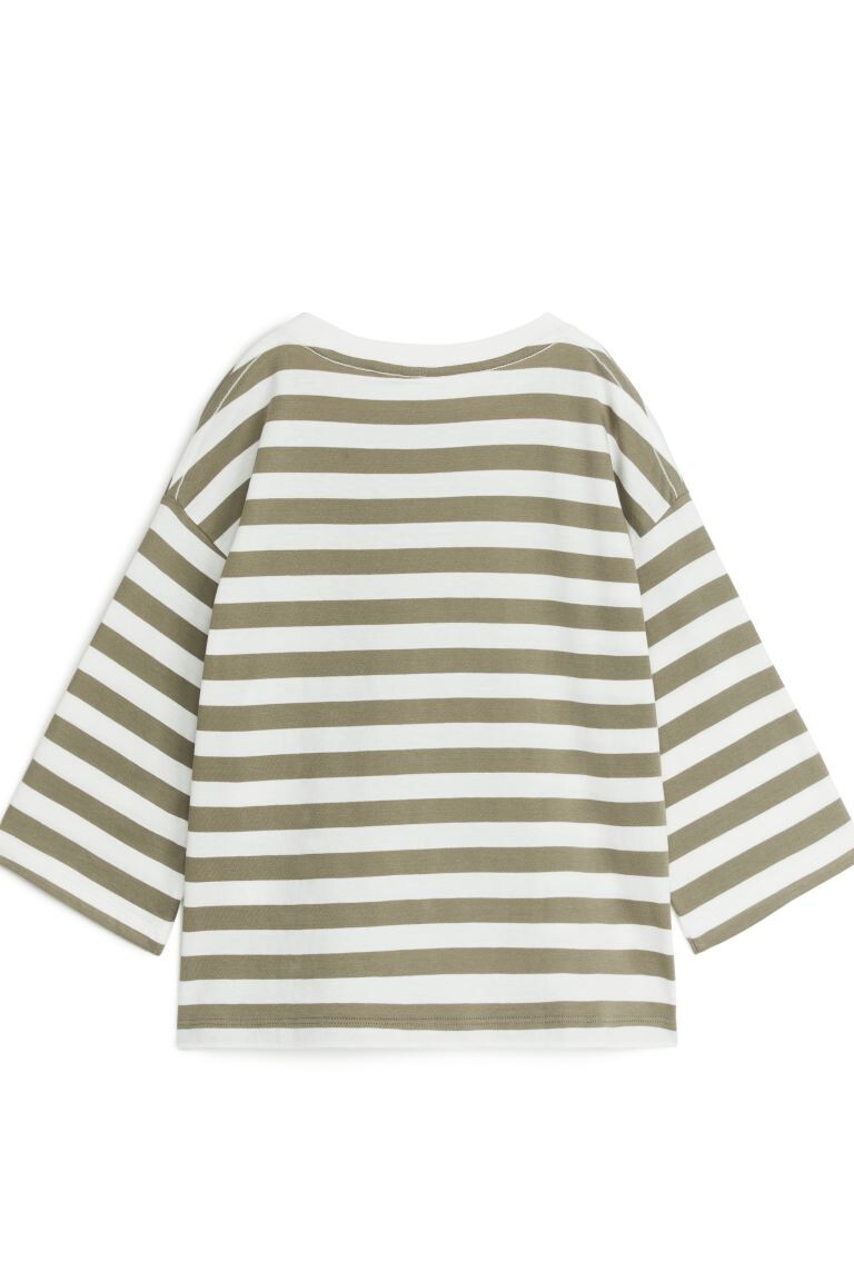 

Футболка оверсайз с длинными рукавами H&M, белый