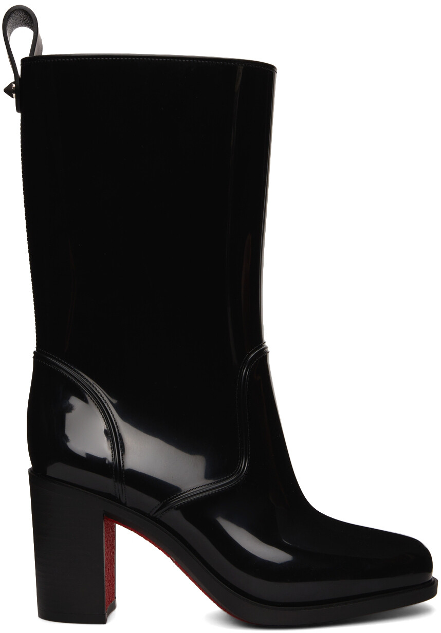 

Ботинки Loubiran 70 из ПВХ черного цвета Christian Louboutin, Черный