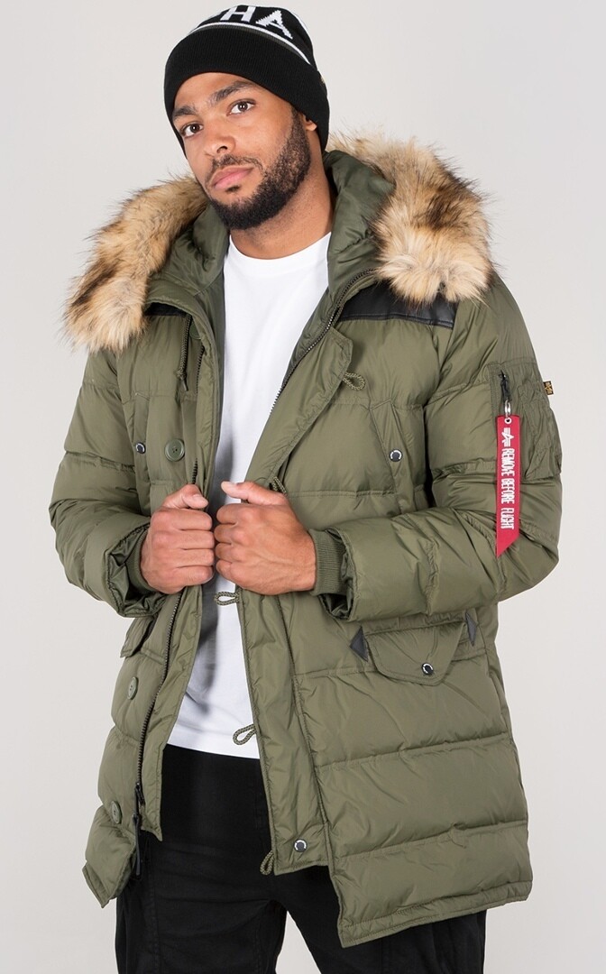 

Пуховик Alpha Industries N3-B Puffer, темно-зеленый