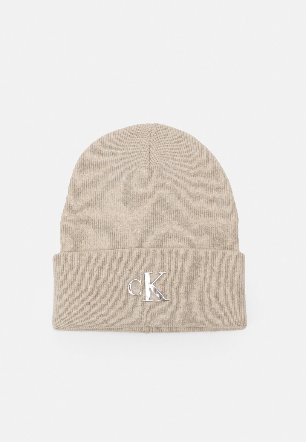 

Шапка Minimal Monogram Beanie Unisex Calvin Klein Jeans, цвет plaza taupe