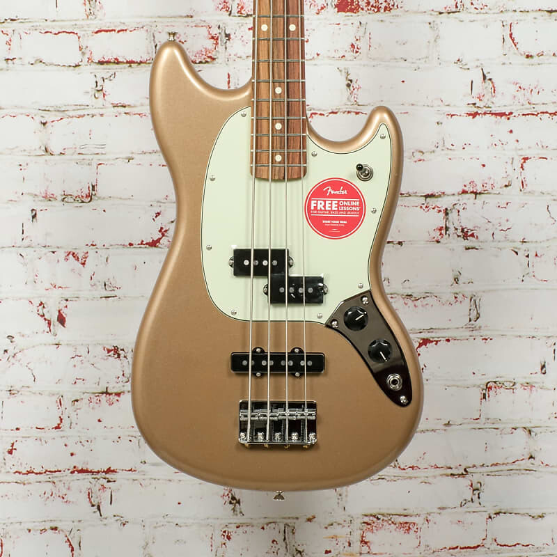 

Fender Player Mustang Bass PJ Firemist Gold