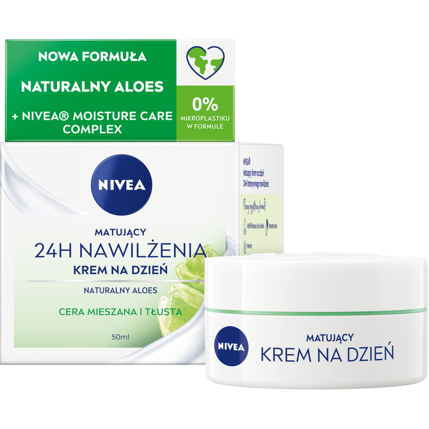 Nivea 24h Nawilżenia матирующий крем для лица на день, 50 мл - фото