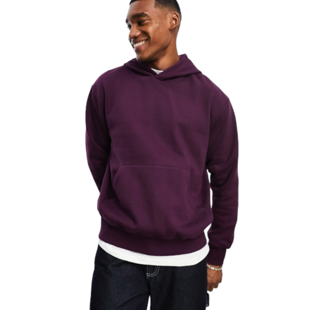 Толстовка Asos Design Heavyweight Oversized, фиолетовый мужская летняя футболка темно фиолетового цвета размеры s 2xl