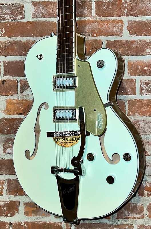 

Gretsch G5410T Tri-Five Limited Edition Electromatic Two Tone Vintage White / Casino Gold, убийственный цвет! G5410T Electromatic Tri-Five
