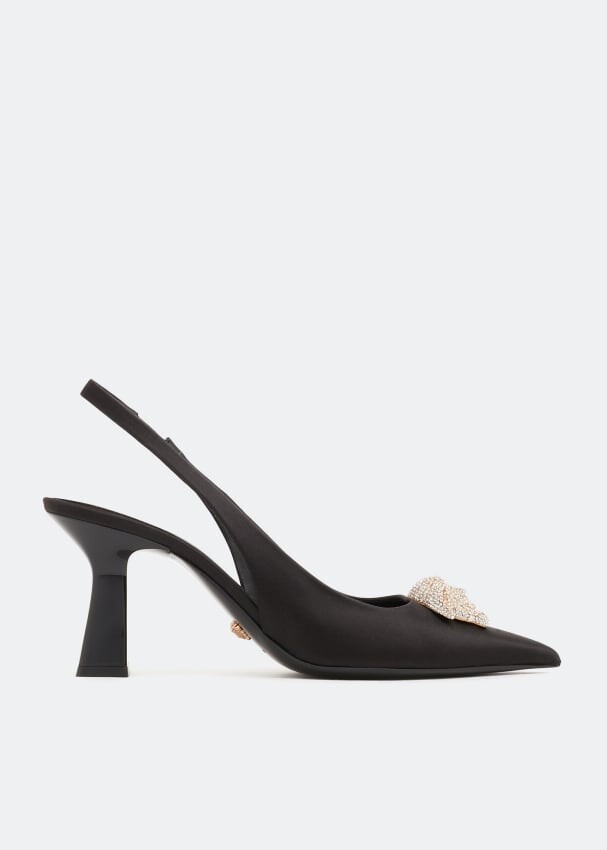 

Туфли VERSACE La Medusa slingback pumps, черный