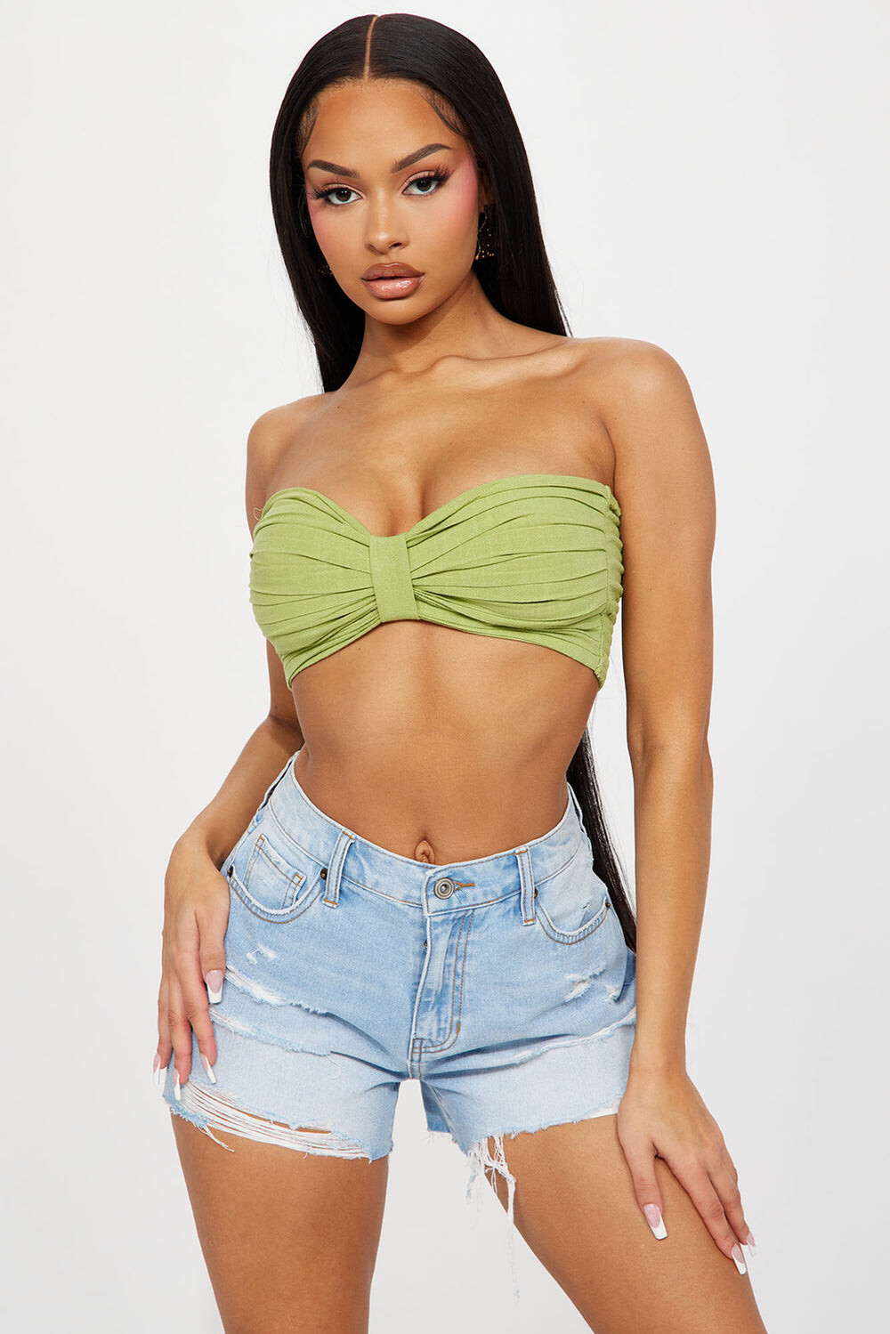 

Топ Fashion Nova DZ23A602, шартрез