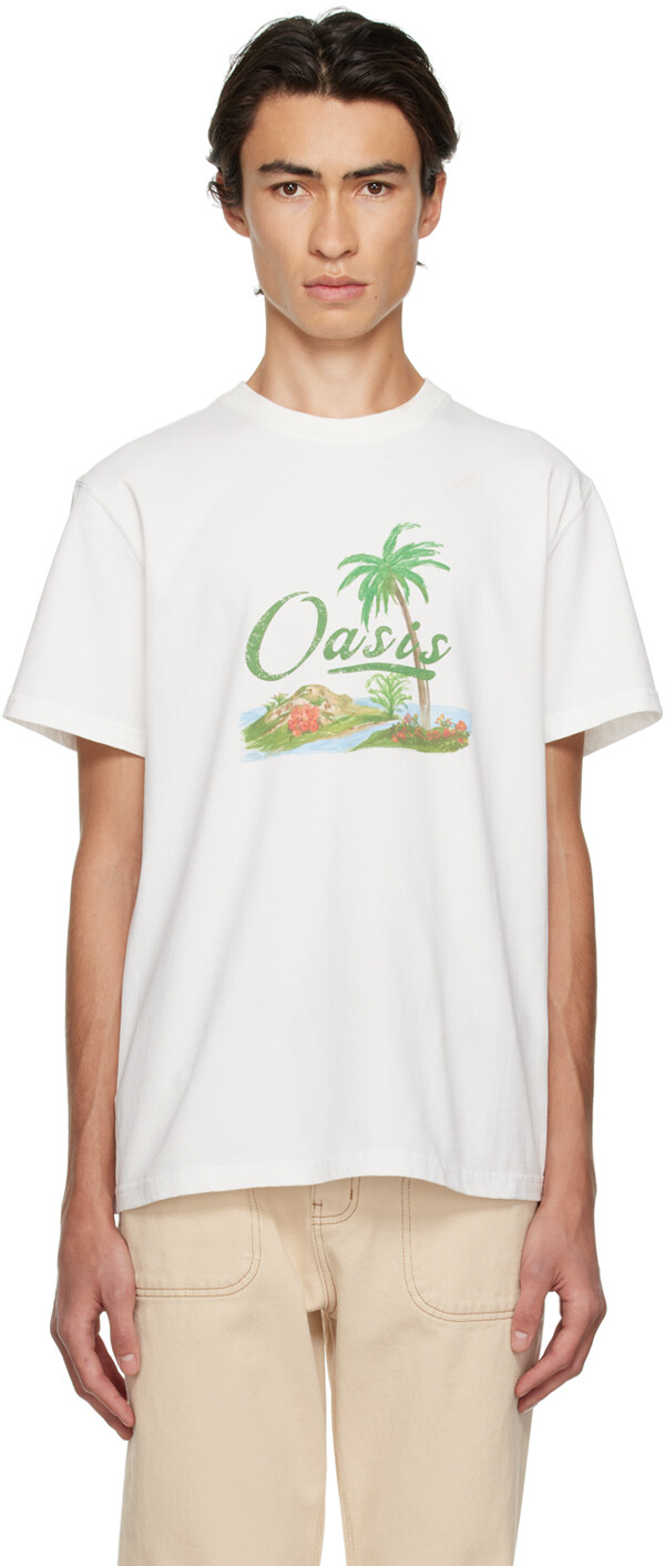 

Эксклюзивная белая футболка SSENSE Oasis Kijun, Белый