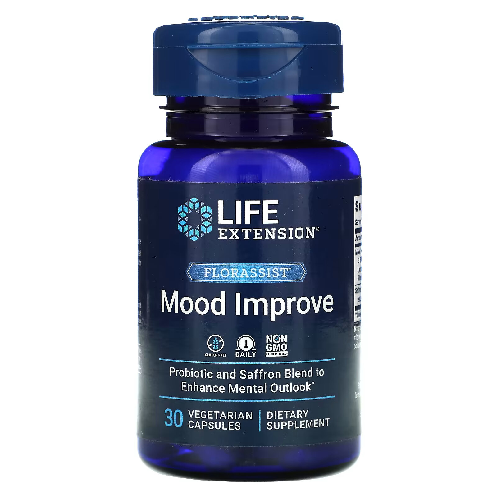 Life Extension, FLORASSIST, комплекс для улучшение настроения, 30 вегетарианских капсул estroven улучшение настроения облегчение менопаузы 30 капсул