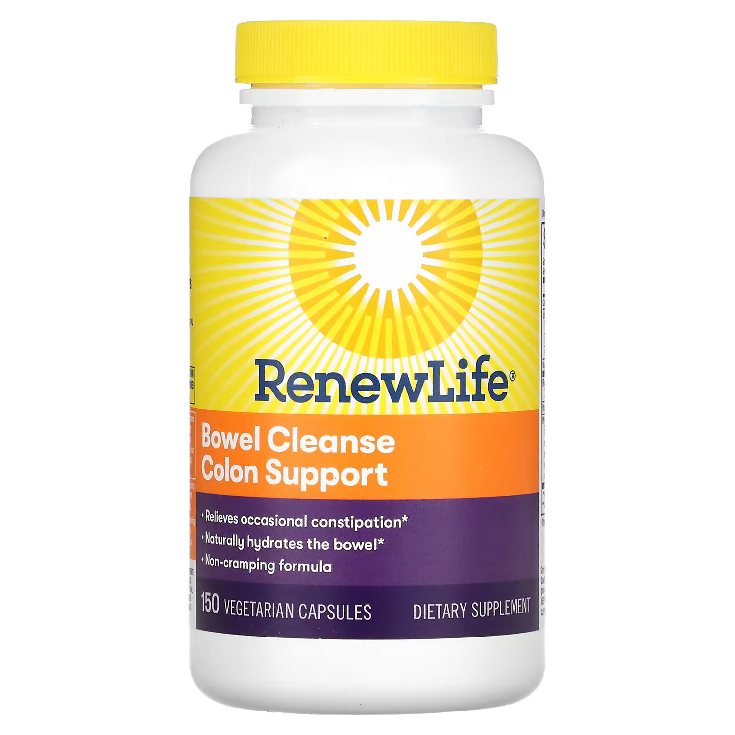 

Renew Life, Кишечник, поддержка толстой кишки, 150 вегетарианских капсул