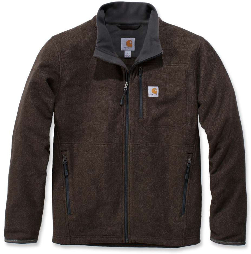 

Толстовка Carhartt Dalton Full Zip, темно-коричневый
