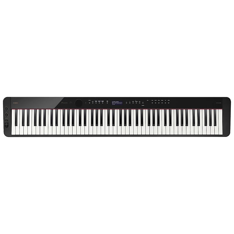 Casio PX-S3100BK Тонкое цифровое пианино с 88 взвешенными клавишами, черное, с Bluetooth