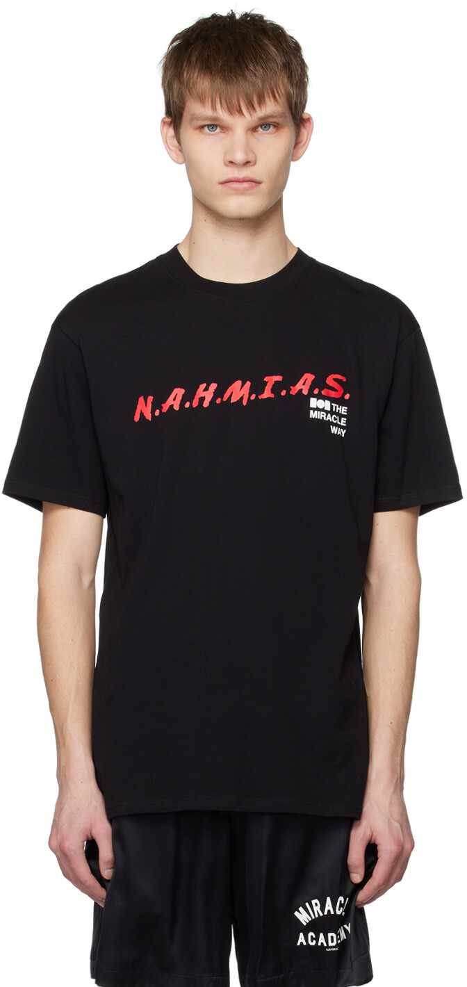 

Черная образовательная футболка Nahmias